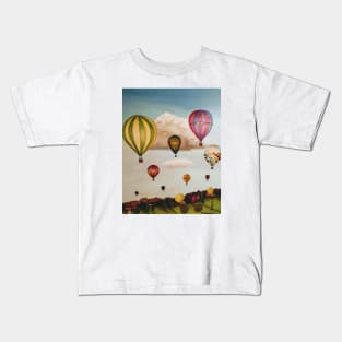 Hot Air Balloons Over New Mexico Kids T-Shirt